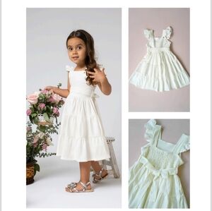 Elegant White Kids Dress